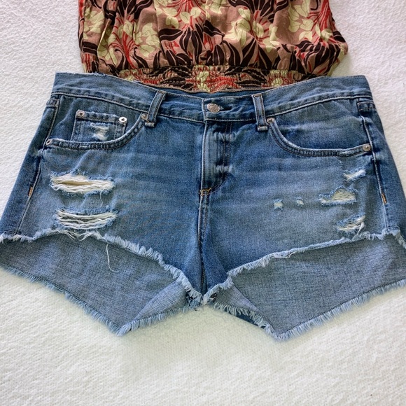 Rag & Bone Distressed Shorts - Picture 4 of 16